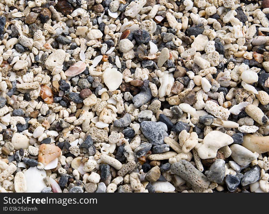 South China Sea Beach. Sea Sand Close Up