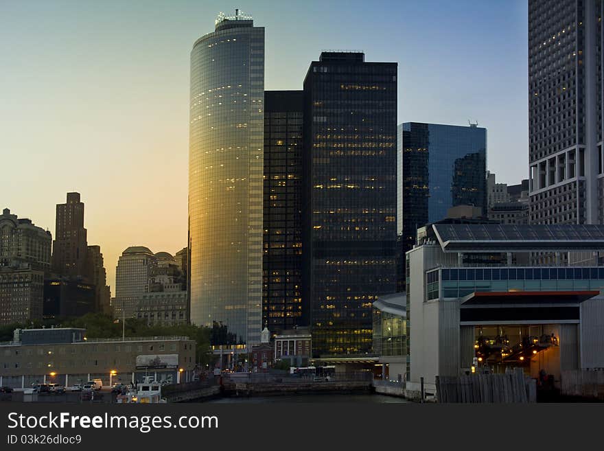 Manhattan south skyline