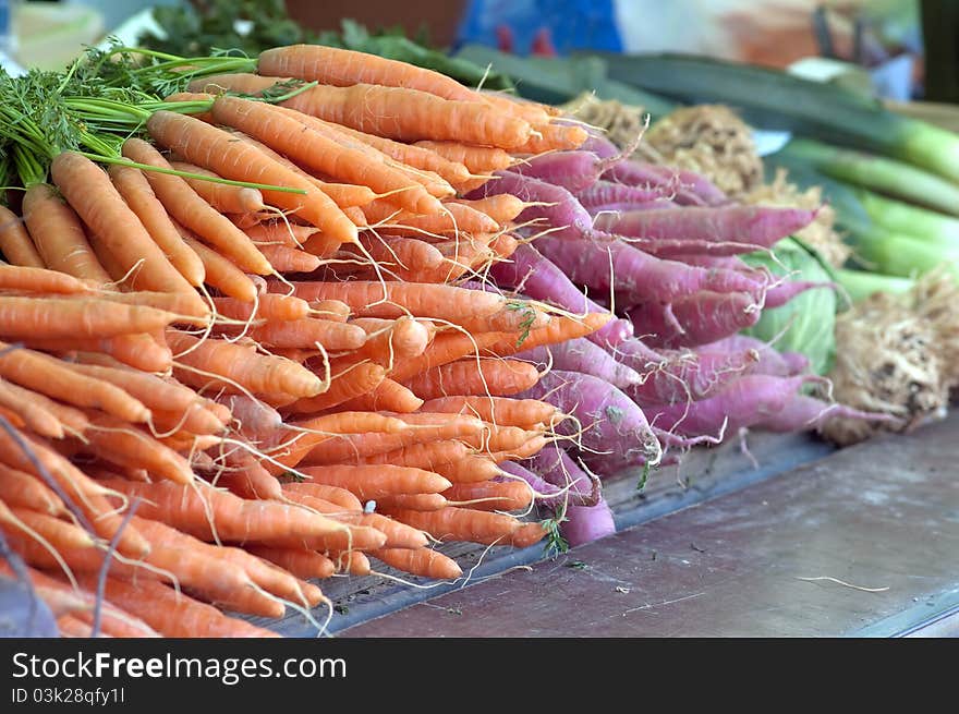 Fresh Vegetables At The Local Market