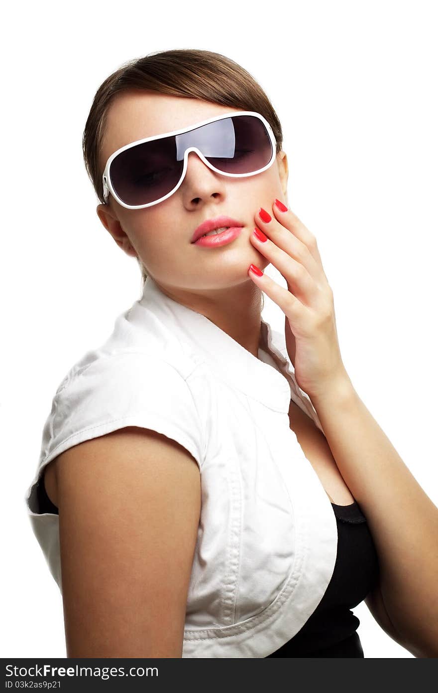 Young woman in sunglasses