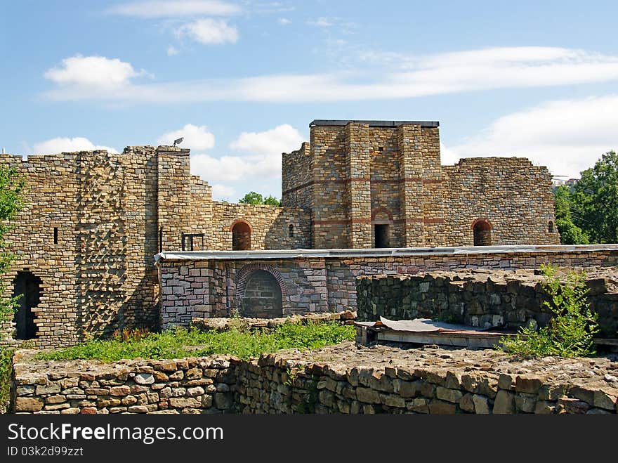 Trapezista ruins in the former capital Veliko Tarnovo of Bulgaria. Trapezista ruins in the former capital Veliko Tarnovo of Bulgaria