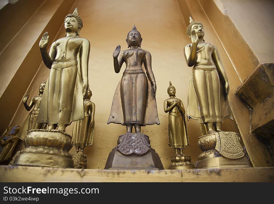 Gold Buddha statue