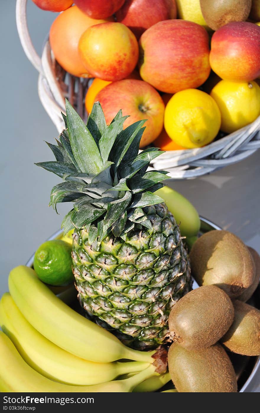 Fruits arrangement on the table