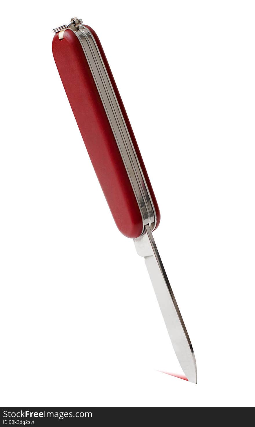 Swiss Army Knife on a white background with clipping path