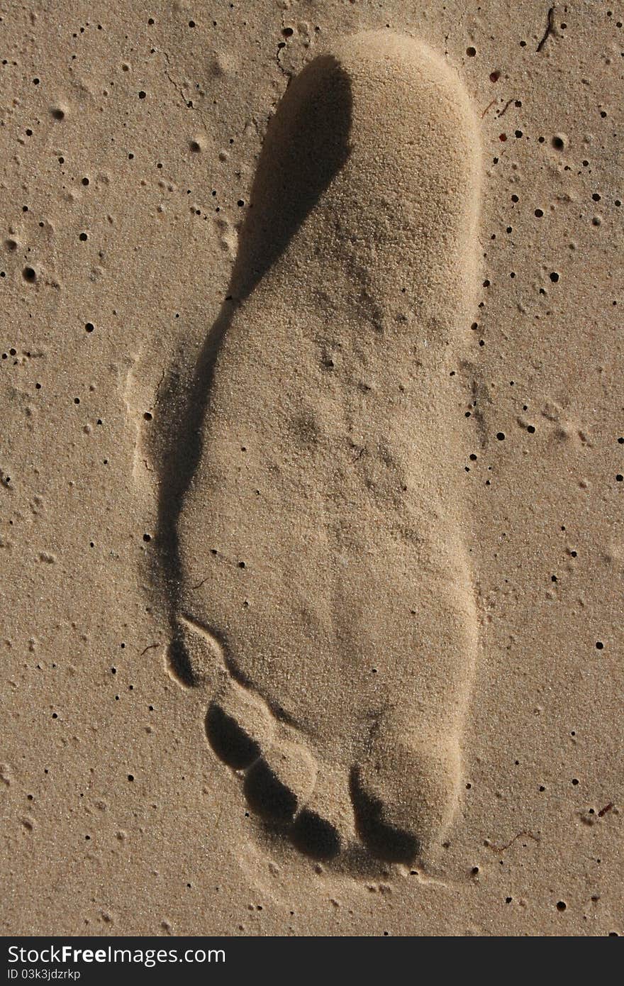 Sand footprint