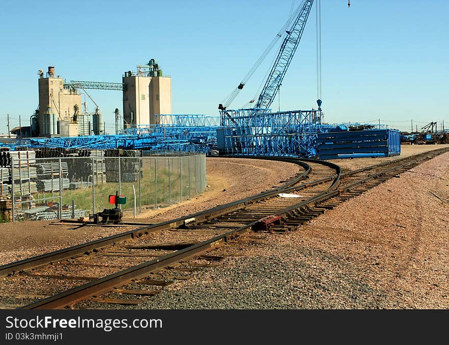 Stockyard or fleet of tower crane lattice covers. Stockyard or fleet of tower crane lattice covers.