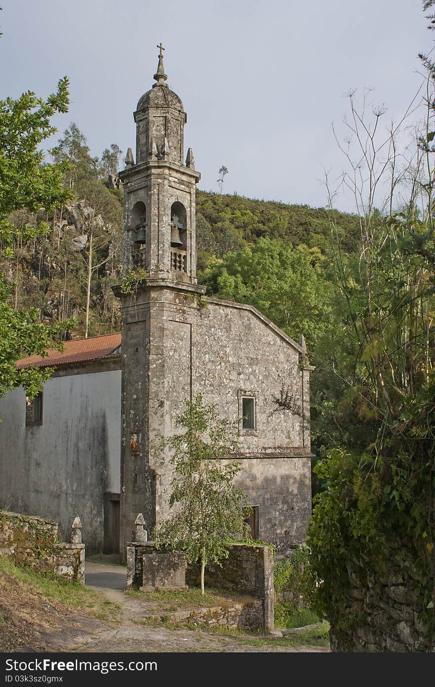 A rural and antique church. A rural and antique church