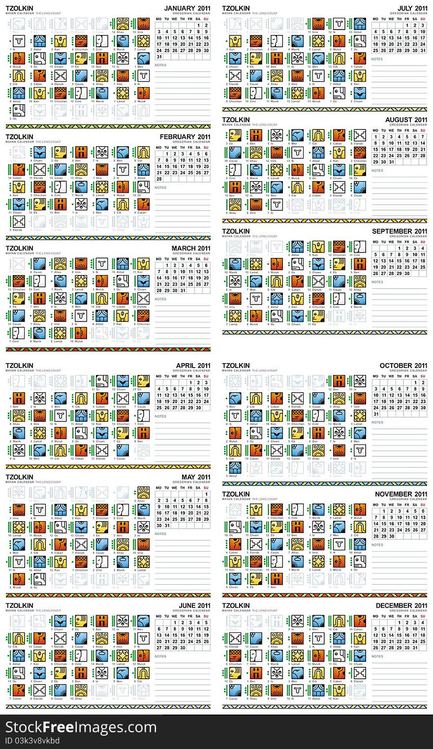 Mayan and Gregorian combined calenders (European). Mayan and Gregorian combined calenders (European)