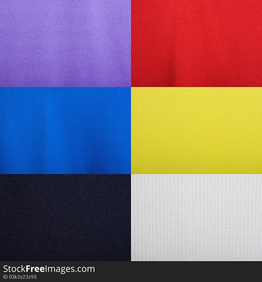 Six color of fabric texture, good for background