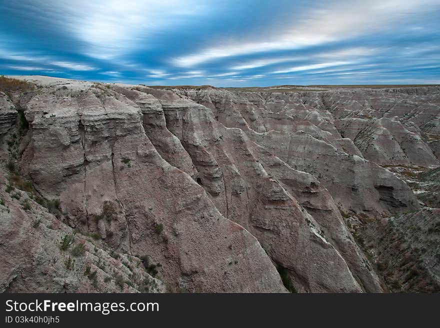 Badlands, south dakota. Sunrise