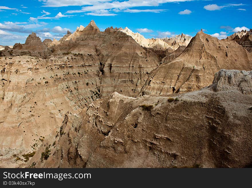 Sandstone In Badlands, South Dakota