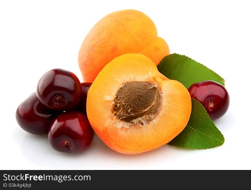 Apricots and cherries