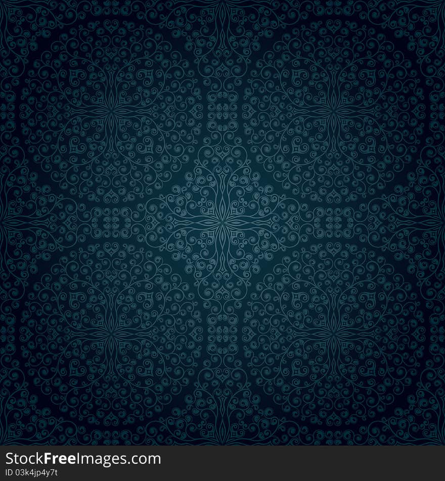 Seamless floral pattern. Vector illustration.