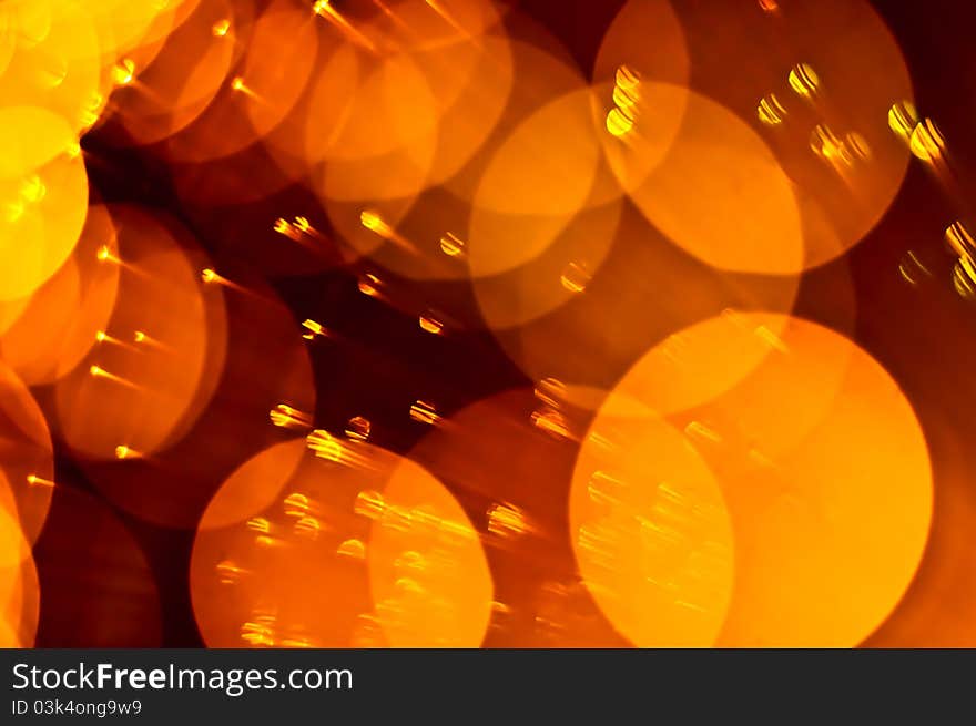 Abstract background of out of focus lights