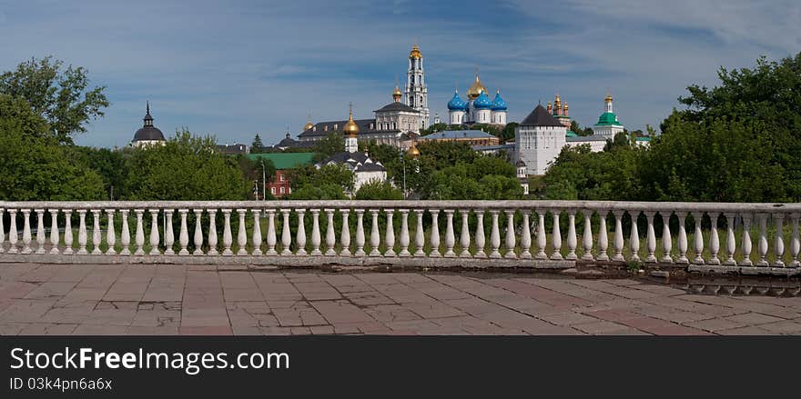 Monastery panorama in Sergiev Posad