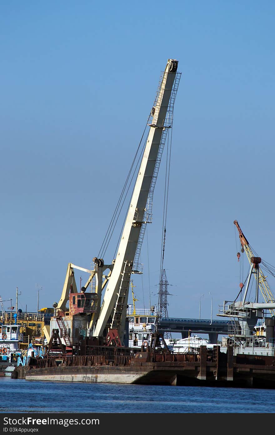 Crane On The Water