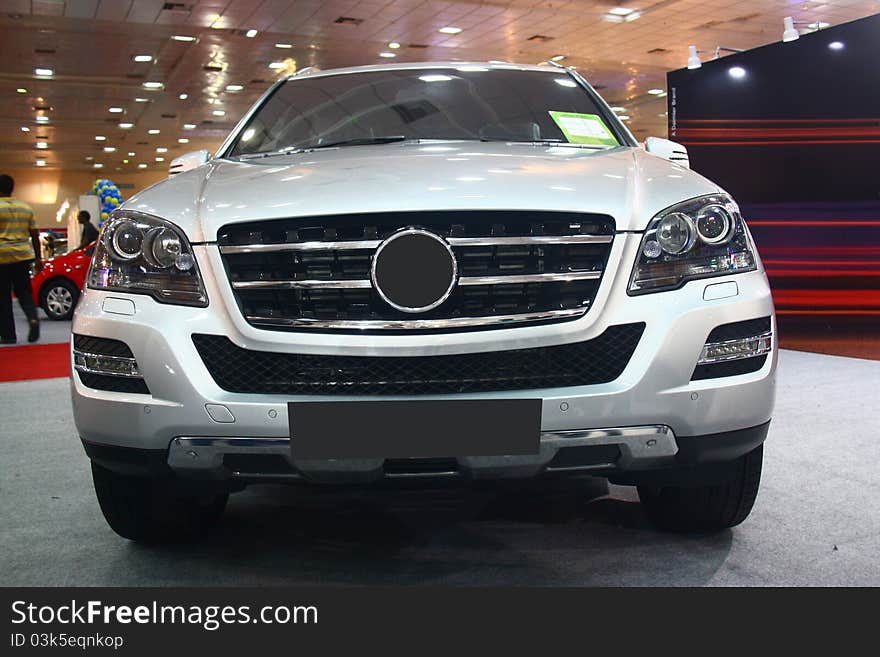 The M-Class Mercedes Benz SUV at Auto World Expo 2011, Chennai Trade Centre (India). The M-Class Mercedes Benz SUV at Auto World Expo 2011, Chennai Trade Centre (India)