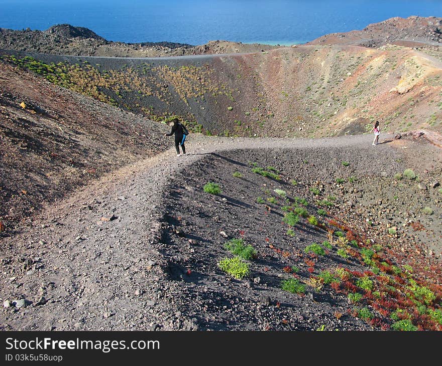 Island volcano.