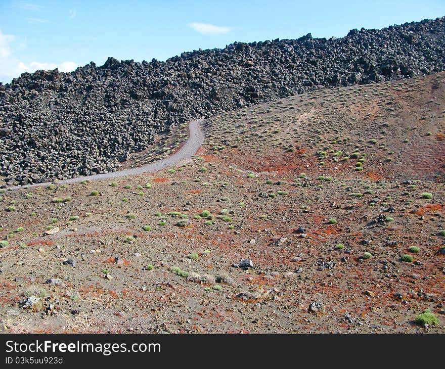 Island volcano.