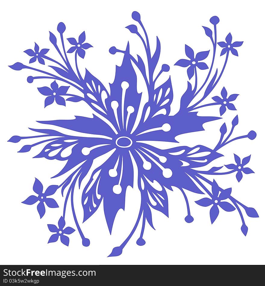 This is an unrealistic image detail of a flower in a vector, in the same plane. This is an unrealistic image detail of a flower in a vector, in the same plane