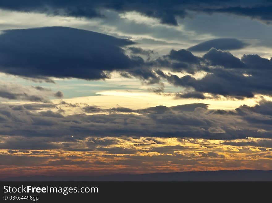 Wonderful vibrant and ethereal cloudscape.