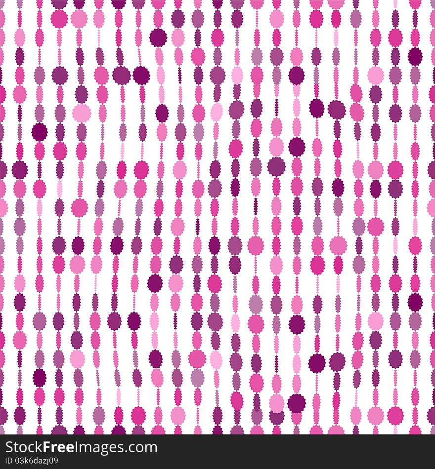 Seamless Vector Pattern of Pink Curtain. Seamless Vector Pattern of Pink Curtain