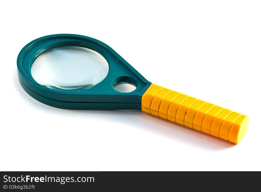 Magnifying glass on a white background. Magnifying glass on a white background