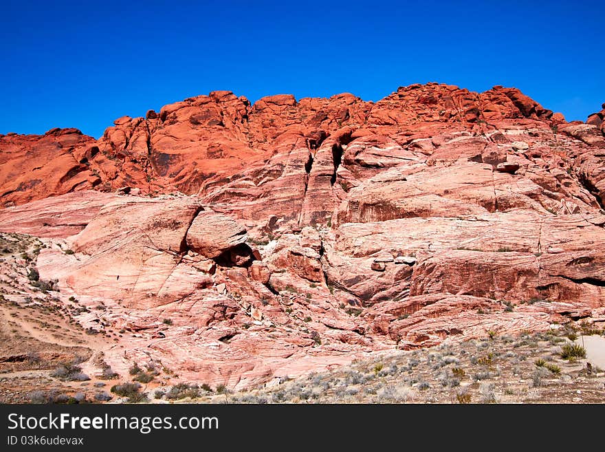 View of Mojave Desert.