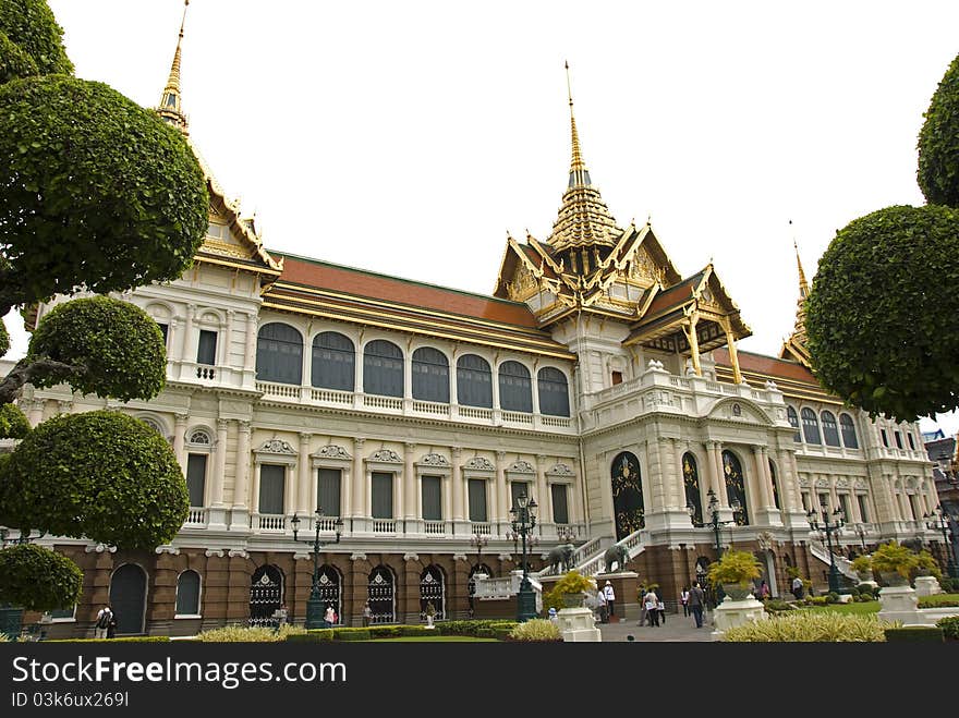 Wat Phra Kaew, Bangkok , Thailand. main temple in the Grand Palace.