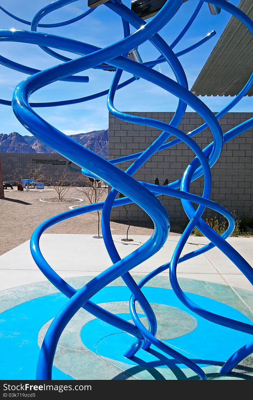 Colorful structure at the children's playground.