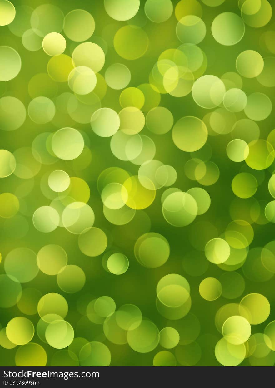 Bokeh green background