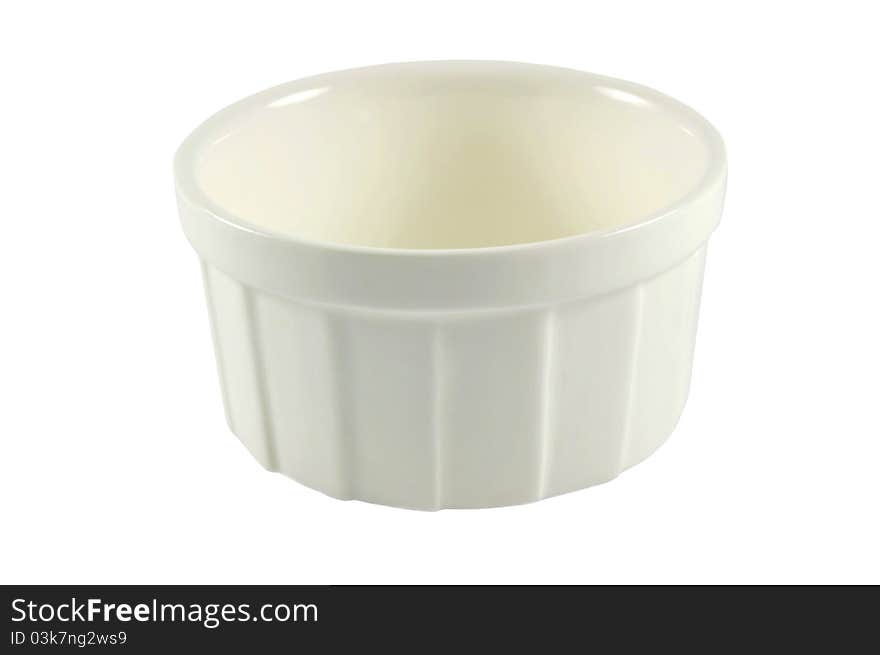 Isolated bowl over white background