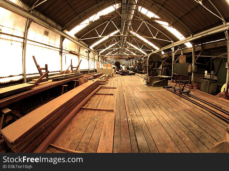 Old sawmill in a thailand village. Old sawmill in a thailand village