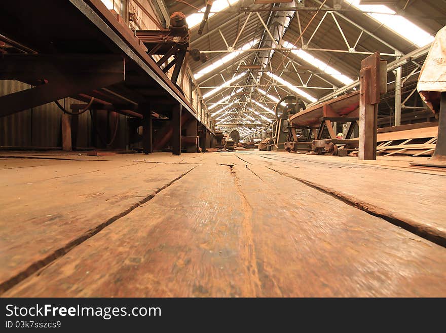 Old sawmill in a thailand village. Old sawmill in a thailand village