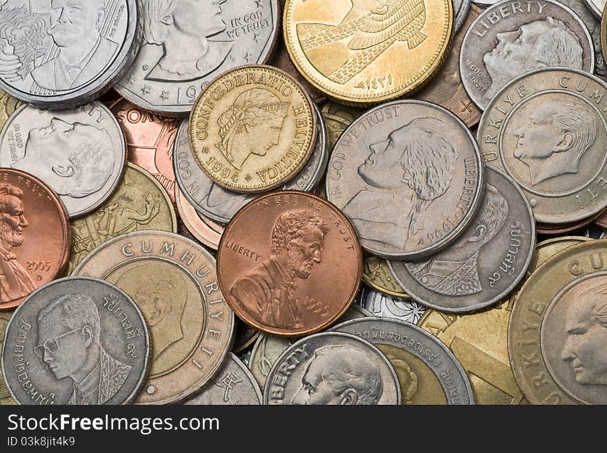 Coins, background