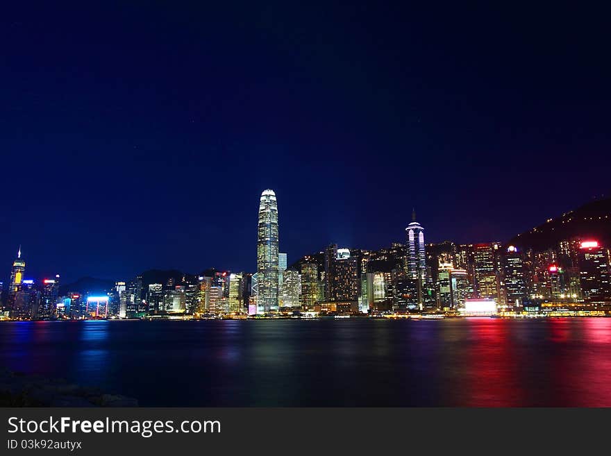 It is taken along Victoria Harbour in Hong Kong. It is taken along Victoria Harbour in Hong Kong.