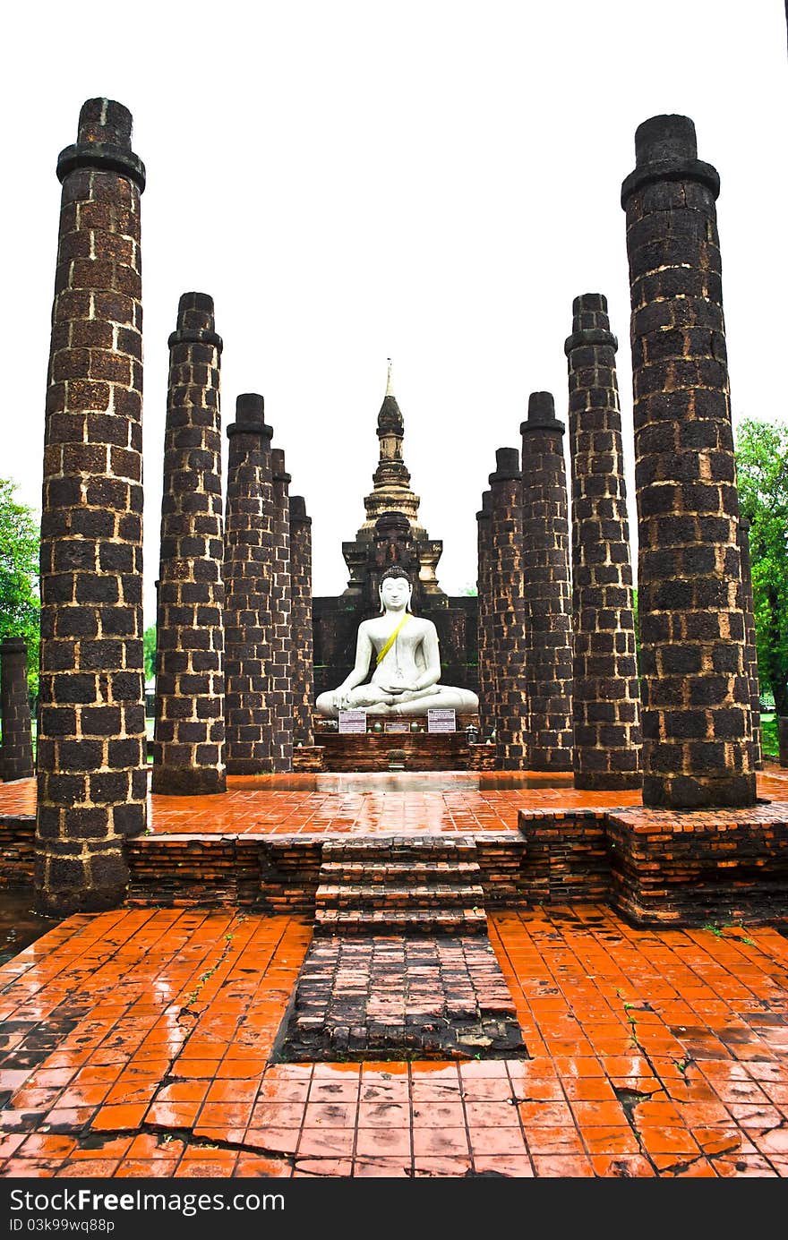 White Buddha Statue