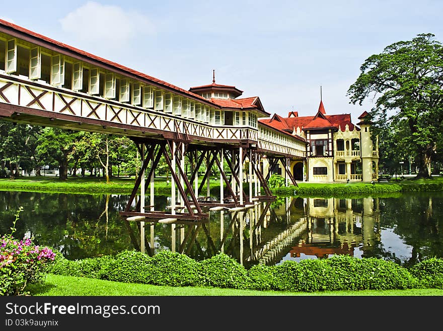 The scene of Thailand about Sanamjan Palace