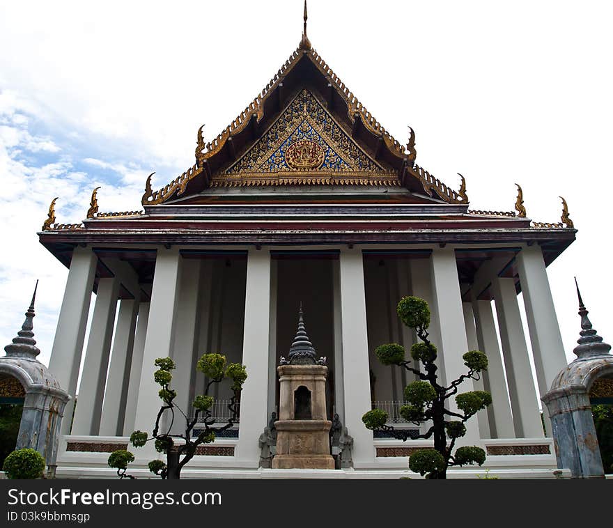 The Ubosot of Wat Suthat Thepphawararam temple in Bangkok , Thailand (horizontal). The Ubosot of Wat Suthat Thepphawararam temple in Bangkok , Thailand (horizontal)