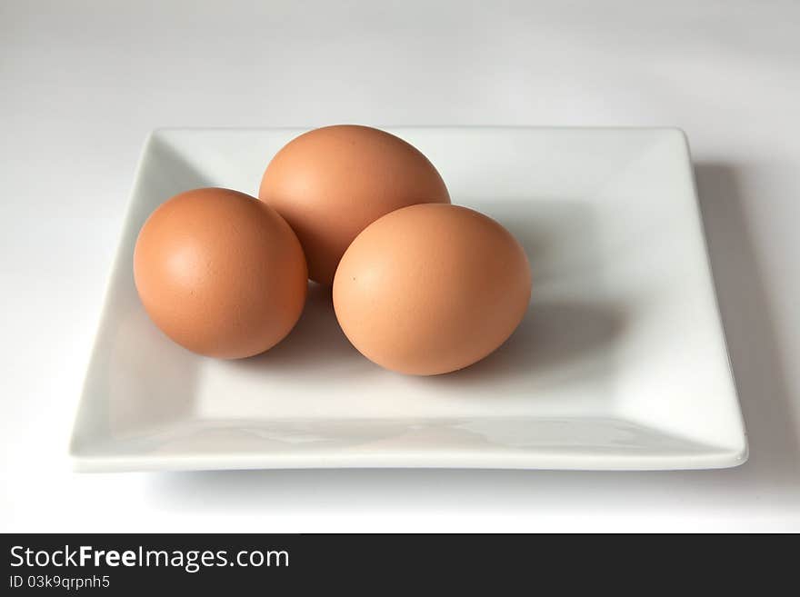 Three eggs