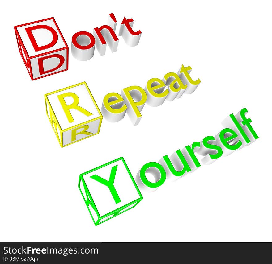 Don t Repeat Yourself acronym