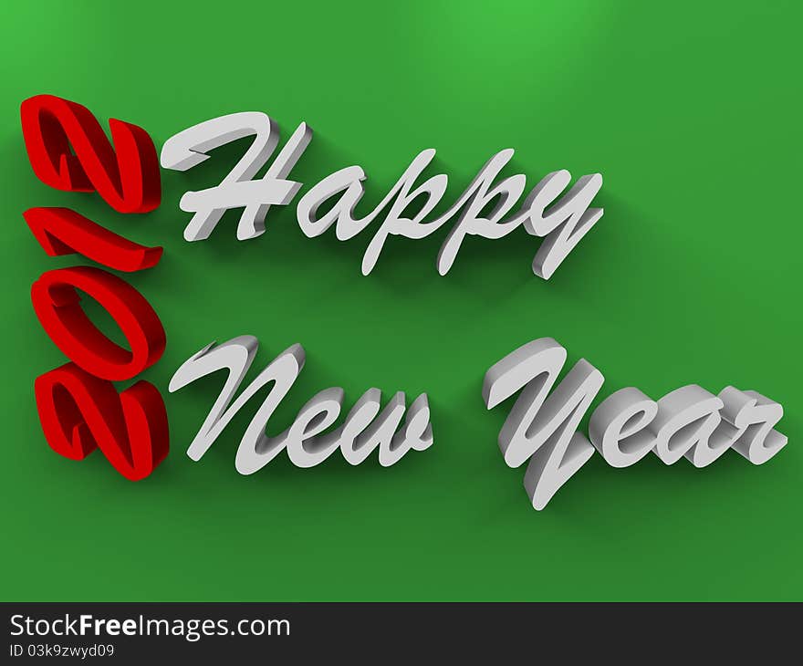 Happy new years text on a green background. Happy new years text on a green background