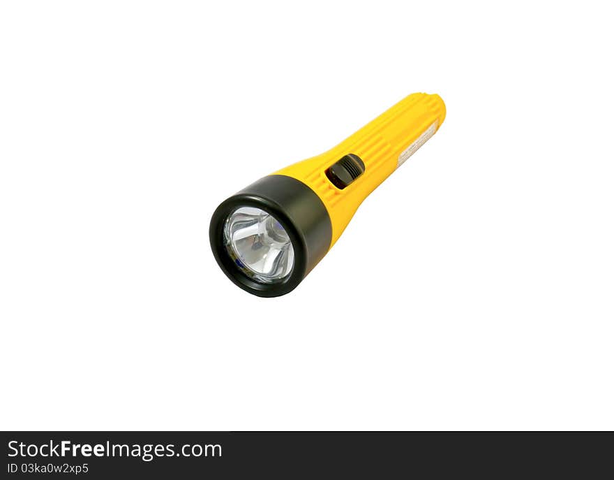 Yellow flashlight