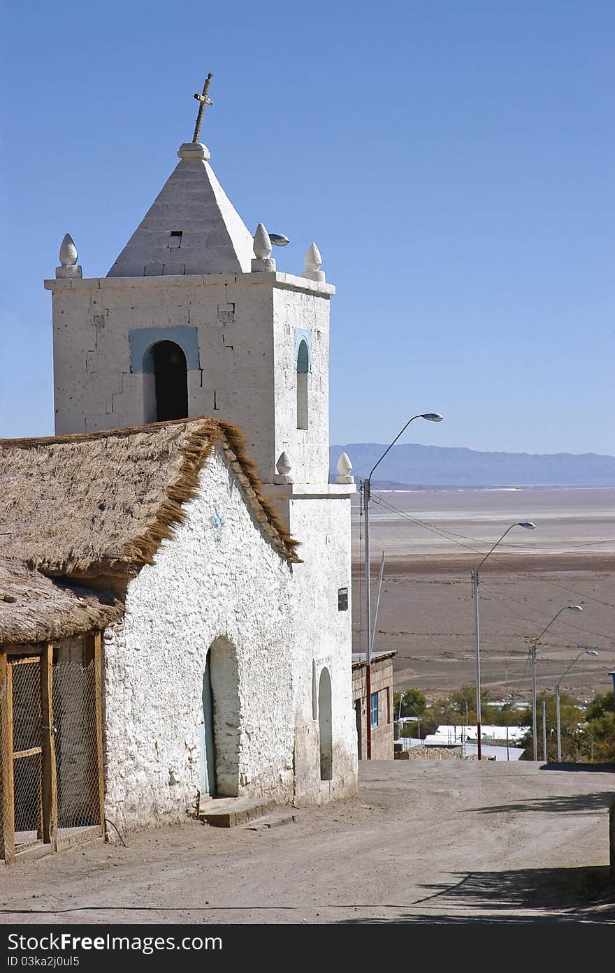 Church in the Chilean Altiplano