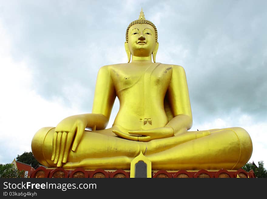 A big Buddha at Wat Sri Sumrong,Sukho Thai