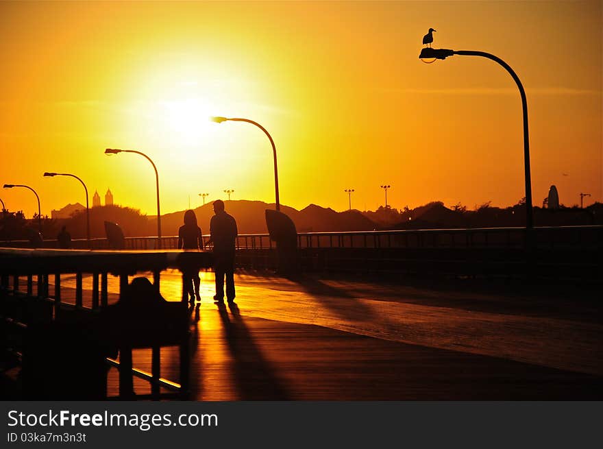 Sunset on the Boardwalk