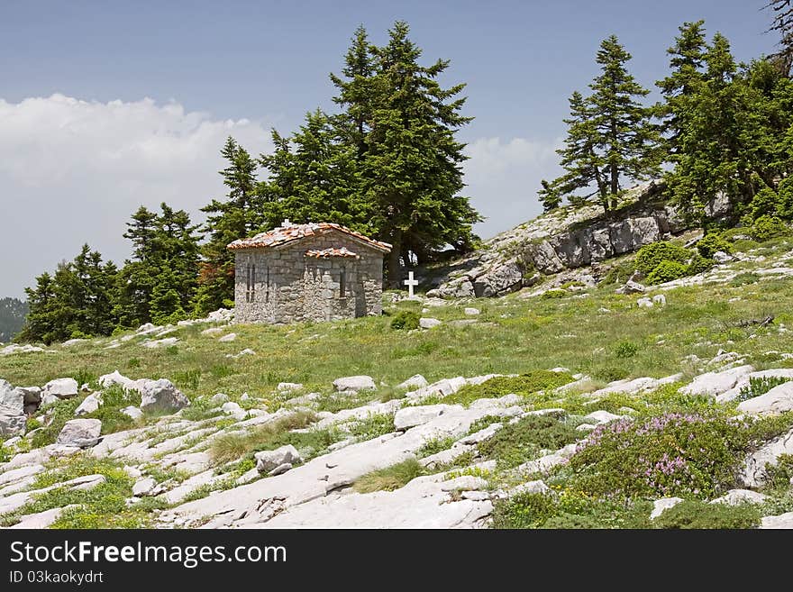 Little Church on Parnassos Mountain