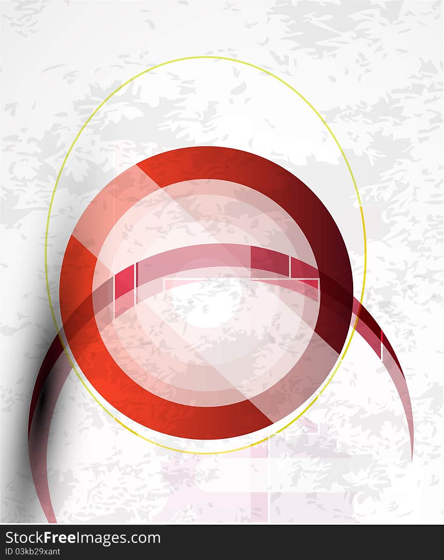 Abstract techno circle vector background