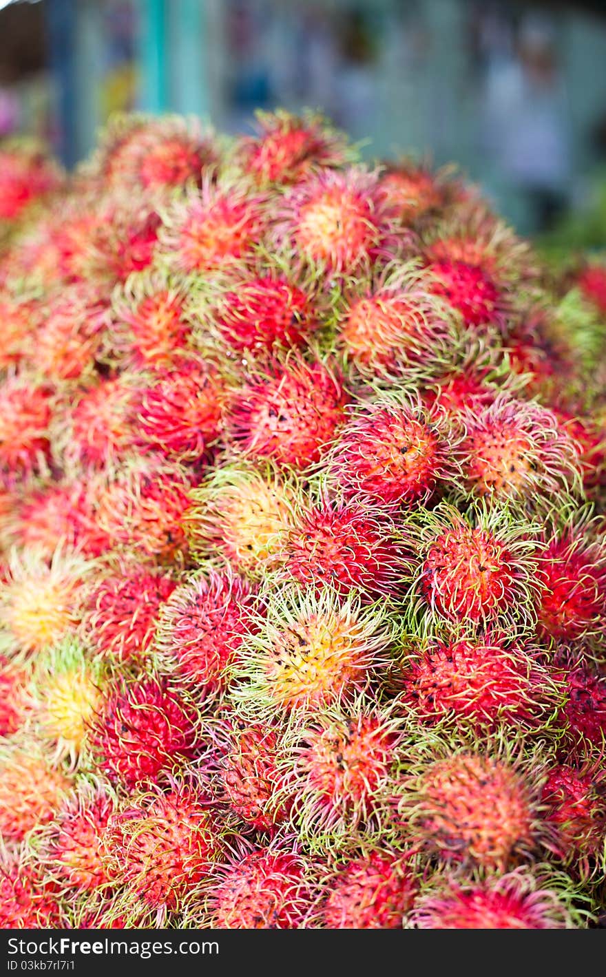 Rambutan the fruit in Thailand. Rambutan the fruit in Thailand