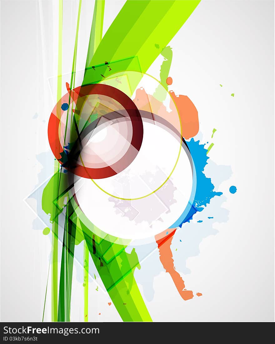 Vector abstract colorful background